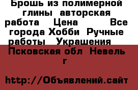 Брошь из полимерной глины, авторская работа. › Цена ­ 900 - Все города Хобби. Ручные работы » Украшения   . Псковская обл.,Невель г.